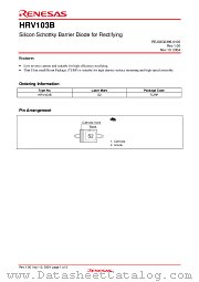 HRV103B datasheet pdf Renesas
