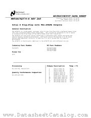 54ACTQ574FM-MLS datasheet pdf National Semiconductor