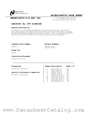 5962-9232501MXA datasheet pdf National Semiconductor
