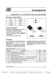 STTA3006C datasheet pdf ST Microelectronics