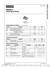 MMSD914_NL datasheet pdf Fairchild Semiconductor