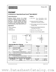 FDZ299P datasheet pdf Fairchild Semiconductor