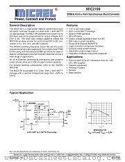 MIC2199 datasheet pdf Micrel Semiconductor
