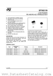 ST75C176B datasheet pdf ST Microelectronics