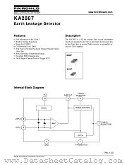 KA2807DTF datasheet pdf Fairchild Semiconductor