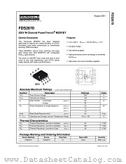 FDS2670_NL datasheet pdf Fairchild Semiconductor