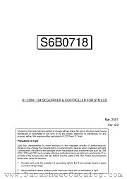 S6B0718X datasheet pdf Samsung Electronic