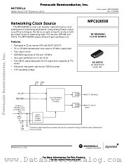 MPC926508 datasheet pdf Freescale (Motorola)