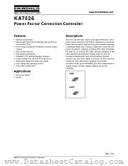 KA7526DTF datasheet pdf Fairchild Semiconductor