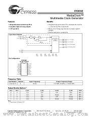 CY24142 datasheet pdf Cypress