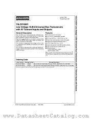 74LCX16501MEA datasheet pdf Fairchild Semiconductor