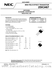 2SK3467 datasheet pdf NEC