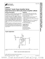 LM2876TF datasheet pdf National Semiconductor