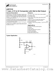 LMV7219M5X datasheet pdf National Semiconductor