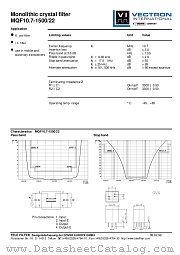 MQF10.7-1500/22 datasheet pdf Vectron