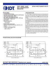 IDT54FCT162652ATEB datasheet pdf IDT