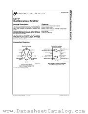 LM747J/883 datasheet pdf National Semiconductor