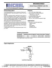 MIC94052 datasheet pdf Micrel Semiconductor
