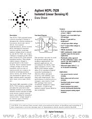 HCPL-7520 datasheet pdf Agilent (Hewlett-Packard)