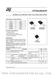 STTH5L06BDF datasheet pdf ST Microelectronics