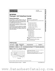 NC7SPU04P5X datasheet pdf Fairchild Semiconductor
