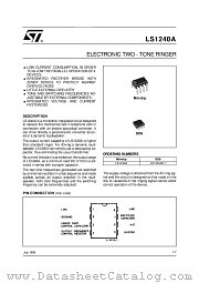 LS1240 datasheet pdf ST Microelectronics