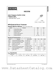 KSC2785GTA datasheet pdf Fairchild Semiconductor