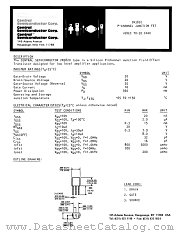 2N3820 datasheet pdf Central Semiconductor