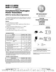 MJD112-001 datasheet pdf ON Semiconductor