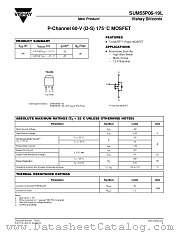 SUM55P06-19L datasheet pdf Vishay