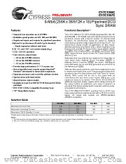 CY7C1367C datasheet pdf Cypress