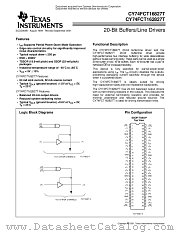 CY74FCT162827BTPVC datasheet pdf Texas Instruments