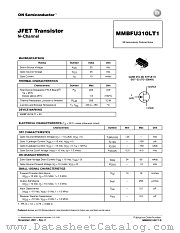 MMBFU310L datasheet pdf ON Semiconductor