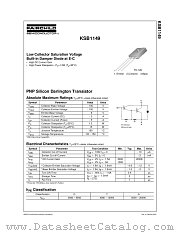 KSB1149YSTU datasheet pdf Fairchild Semiconductor