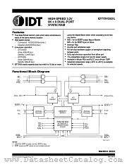 IDT70V05L15PF8 datasheet pdf IDT