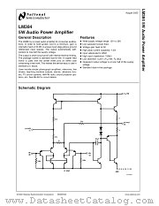 LM384N datasheet pdf National Semiconductor