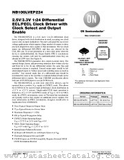 NB100LVEP224FA datasheet pdf ON Semiconductor