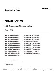 UPD780054YGK-XXX-BE9 datasheet pdf NEC