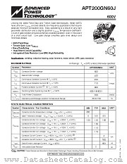 APT200GN60J datasheet pdf Advanced Power Technology