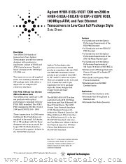 HFBR-5103PE datasheet pdf Agilent (Hewlett-Packard)