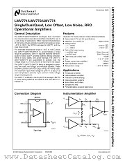 LMV772 datasheet pdf National Semiconductor