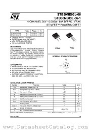 STB80NE03L-06T4 datasheet pdf ST Microelectronics