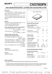 CXG7003FN datasheet pdf SONY