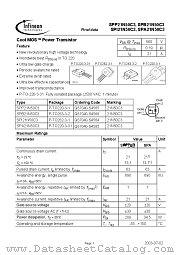 SPA21N50C3 datasheet pdf Infineon