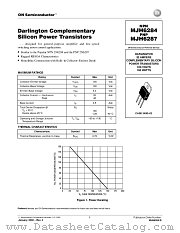 MJH6284 datasheet pdf ON Semiconductor