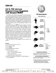 CS8126-1YTHE5 datasheet pdf ON Semiconductor