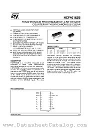 HCF40162 datasheet pdf ST Microelectronics