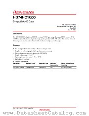 HD74HC1G00 datasheet pdf Renesas
