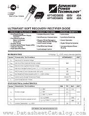 APT40DQ60S datasheet pdf Advanced Power Technology