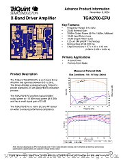 TGA2700-EPU datasheet pdf TriQuint Semiconductor